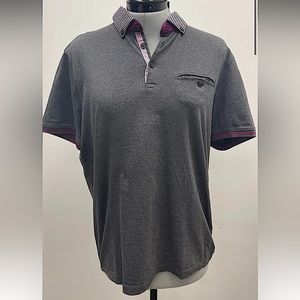 TED BAKER Cotton Short Sleeve Collared Shirt